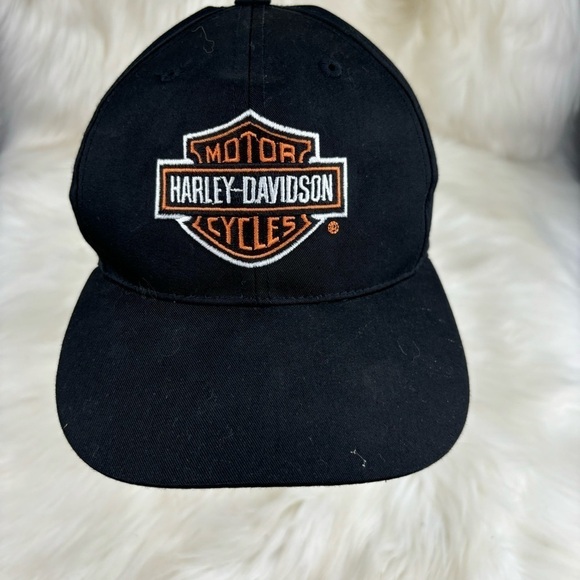 SET OF TWO HARLEY-DAVIDSON ONE SNAPBACK HAT AND OTHER WITH VELCRO SNAP - Picture 1 of 15